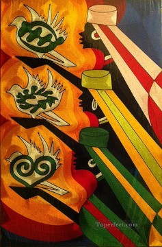 アフリカ人 Painting - ガーナシルクアフリカ